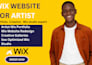 build wix website artist wix portfolio website wix studio
